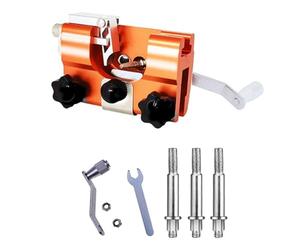Affila Catena Motosega, Portatile e Multifunzionale Ffila Catena Motosega, Utilizzato per Catene Di Motoseghe (Arancione grande)