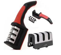 AFFILA COLTELLI MANUALE AFFILATORE PROFESSIONALE PER 3 LAME AFFILATURE DA CUCINA