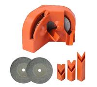 Affila trapano - 8,2 x 2,4 x 6,5 cm | Affilatore universale con accessori per utensili elettrici, temperamatite portatile per officine, compatibile con punte per pietra, metallo duro, acciaio, cobalto