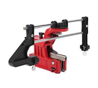 Affilacatena con Montaggio Su Barra, Guida per Limatura Catena per Motosega Affilacoltelli Montato Su Barra per Sega Smerigliatrice a Catena Strumento per Affilare La Catena - Rosso