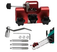 Affilacatene Per Motoseghe, Set Affilacatene Per Motoseghe - Affilacate In Lega Di Alluminio Con 3 Punte, Affilacaten Portatile Con Manovella Per Motoseg E Seghe Elettriche