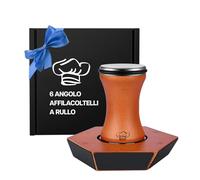Affilacoltelli a Rullo di MMOBIEL - 6 Angoli Magnetici (12°, 15°, 17°, 19°, 22°, 25°) - Affila Coltelli da Cucina - Affilatore con 2 Dischi Diamantati - Kit Manuale - Regalo Natale Donna & Uomini