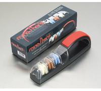 Affilacoltelli ad acqua Minosharp tre livelli ceramica globale n.550 nero rosso