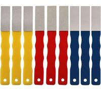 Affilacoltelli, Affilacoltelli, Asta for affilare i coltelli, Set di 3 affilatori diamantati, Codice Colore Pietre for affilare i Diamanti Palette diamantate Strumenti for affilare Lima a Mano Piatta