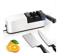 Affilacoltelli Elettrici 3 in 1 Affilacoltelli Elettrici Professionali Diamanti, Affila Coltello Elettrico Multifunzione Per Cucina, Affilatura Veloce e Sicuro, Facile Da Usare