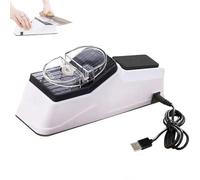 Affilacoltelli elettrico, affilacoltelli a doppia faccia, affilacoltelli elettrico, affilatura rapida in 5 secondi, affilacoltelli automatico for tutti i tipi di coltelli(1pcs)