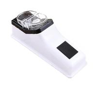 Affilacoltelli Elettrico, Affilacoltelli Elettrico Portatile e Affilaforbici, Strumento per Affilare Velocemente in 5 Secondi con Copertura Protettiva, Bianco