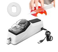 Affilacoltelli elettrico - Affilacoltelli professionale leggero per la casa | Utensili da cucina per 5 secondi di affilatura e lucidatura rapida, con copertura protettiva