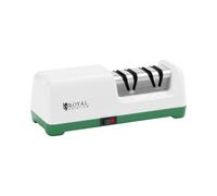 Affilacoltelli elettrico diamantato - 2 fasi - 20° - Bianco - Royal Catering RCDKS-02