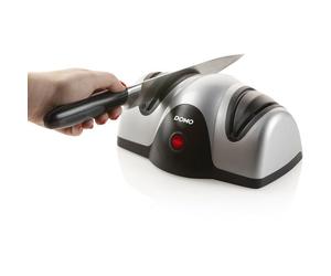 Affilacoltelli elettrico DOMO - 40W - 2 mole - Grigio/Nero