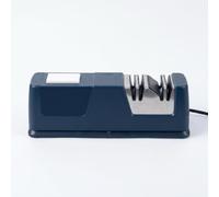Affilacoltelli elettrico, macchina affilatura 5 in 1 con ruote diamantate, dispositivo a guida a pressione, base antiscivolo per coltello chef trinciante pelatore forbice utensile cucina
