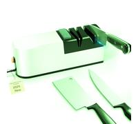 Affilacoltelli elettrico, sistema di affilatura coltelli 5 in 1 con lama dritta, affilacoltelli professionale diamantato PER affilatura grossolana, riparazione e affilatura coltelli (QL1)