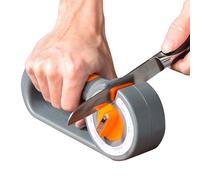 Affilacoltelli Professionale 6-in-1 - Pietra per Affilare con Diamante,Ceramica & Carburo di Tungsteno,Per Coltelli da Cucina,Forbici e Lame Seghettate,6 Angoli di Affilatura,Impugnatura Antiscivolo