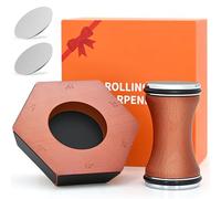 Affilacoltelli professionale, affilacoltelli con 4 mole affilatrici, per creare coltelli da cucina affilati, set di affilacoltelli semplici, per affilare 12°/15°/17°/19°/22°/25°