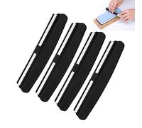 Affilacoltelli Whetstone,Forreen Affilacoltelli da Cucina Guida Professionale Antiscivolo Plastica Affilatura Guida per Affilare Coltelli da Cucina e Coltelli da Frutta (Confezione da 4)