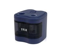 Affilamatite elettrico doppio Milan 1918 blu con pile incluse
