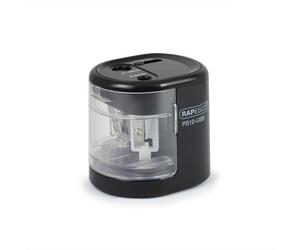 Affilamatite elettrico Rapesco PS12-USB Nero/Trasparente Alimentazione USB