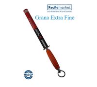 Affilatoio Acciaino Tondo cm 30 Manico Arancione Grana extra fine Fischer