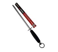 Affilatoio Acciaino Tondo cm 30 Manico Nero Grana Fina