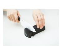 Affilatore a mola per coltelli in acciaio e ceramica Kyocera RSD-01BK Affilatore Diamantato, Plastica, Nero nero