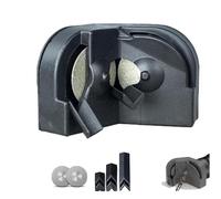 Affilatore Multifunzione Per Punte Da Trapano, Affilatore Portatile Per Punte Da Trapano, Affilatori Per Punte Da Per Tutti I Tipi Di Punte, Multiuso Con 2 Mole (Black)