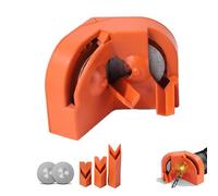 Affilatore Multifunzione Per Punte Da Trapano, Affilatore Portatile Per Punte Da Trapano, Affilatori Per Punte Da Per Tutti I Tipi Di Punte, Multiuso Con 2 Mole (Orange)