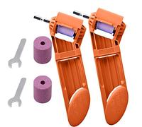 Affilatore Punte Trapano,2 Affilatrici Portatili, Punte da Trapano a Base di Ferro da 2-12,5 mm, Utilizzate Per Affilare e Realizzare Utensili Ausiliari Per Trapani Elettrici a Spigolo Vivo (Arancia)