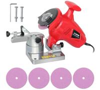 Affilatrice elettrica per motosega, 250 W, con 4 mole, 8400 giri/min, con angolo regolabile, per catene da 1/4" a 3/8", per uso domestico e professionale