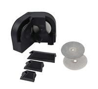 Affilatrice elettrica per punte da trapano, 3 supporti per punte da 2-16 mm e affettatrici da cucina, strumento multifunzione con 2 ruote