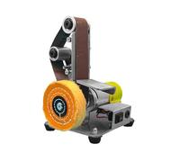 Affilatrice for smerigliatrice angolare fai-da-te, mini nastro abrasivo elettrico verticale da tavolo multifunzionale, lucidatrice for carta vetrata(Set3)