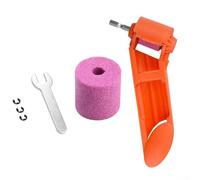 Affilatrice for trapani, utensile for affilatura punte portatile, accessorio for mola for elettrici, corindone marrone arancione