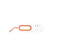 Affilatrice manuale con base antiscivolo per uso in cucina, ottimizzata per un rapido ripristino dei bordi su lame dritte per bordi (arancione)
