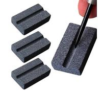 Affilatrice per freccette, a forma di V, pietra portatile per affilare la punta con design facile da lucidare, strumento per affilare le freccette per sbavare, punte lisce per freccette in acciaio e