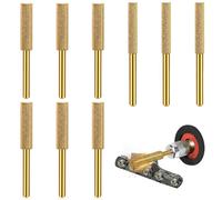 Affilatrice per Motoseghe Diamantate,Affila Catena Motosega,Pietra Abrasiva per Motosega,Affilacatene Affilatore per Motosega,con 3 diverse dimensioni,4 mm, 4,8 mm, 5,5 mm,per affilare,9 Pezzi