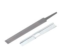 Affilatrice per Motoseghe, Kit di Strumenti Universali per Affilare Le Seghe a Catena da 2 Pezzi, Set di Lime Piatte per Misuratore di profondità per Seghe a Catena in Acciaio