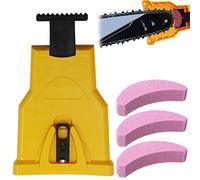 Affilatrice per motoseghe, set di affilatrici per motoseghe con 3 pietre per affilare, strumenti rapidi per la lavorazione del legno per taglialegna, tosaerba, motoseghe
