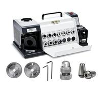 Affilatrice per punte da 3-13 mm, macchina per affilatrice di punte | Include 11 pinze, motore da 120 W, ruota CBN, angolo 90°-140°, ideale per HSS, officine e professionisti.