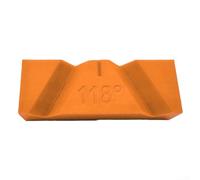 Affilatrice per punte da trapano, guida manuale ad angolo di 118° e 135°, smerigliatrice di precisione, affilatura polimerica resistente all'usura per metalmeccanici (3 pezzi, arancione 135°)