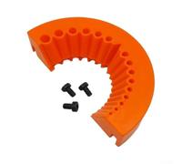 Affilatrice semicircolare per smerigliatrice angolare, strumento portatile in ABS per punte elicoidali in carburo HSS, uso domestico e officina, 21 x 14,5 cm (nero)