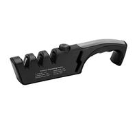 Affiliatore a coltello a diamante Professionista Ergonomico Moto cucina a 3 fasi regolabile per le forbici da cucina Strumento di affitto multifunzionale nero (Nero)
