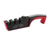 Affiliatore a coltello a diamante Professionista Ergonomico Moto cucina a 3 fasi regolabile per le forbici da cucina Strumento di affitto multifunzionale nero (Rosso)