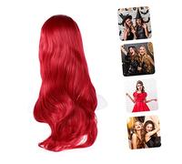 Affiolo Di Parrucca a Colori Gradiente Impostore Riccio Halloween Pizzo Sintetico Ondulato Arcobaleno Bob Dolly Parrucche Lunga Parrucca Riccia Rosso Filo Ad Alta Temperatura