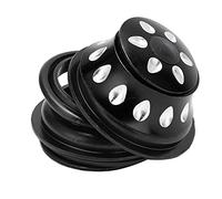 Affiolo per bici, cuscinetto in metallo da 44 mm per cuffie in metallo ciotola conica a tubo conico della forcella anteriore gambo del cuscinetto BMX Kit da dado per bici da (Nero)