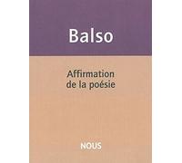 Affirmation de la poésie