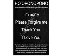Affirmation Poster for Forgiveness and Canvas Wall-Art Bedroom Living Room Decor Mindfulness(Unframed,16x24inch(40x60cm))