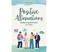 Affirmations for Teens: Handwriting Practice for Relaxation & Confidence: gray-shaded letters for easy tracing, making it simple to practice without ... stress relief, or mindful meditation