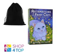 Affirmations Of The FAIRY Cats Cards Deck & Book Set us games Con Borsa Nuovo