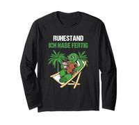 Affittacamere Ruhestand ICH Habe Fertig Rente Maglia a Manica