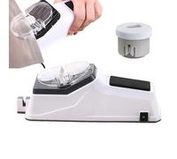 Affittatore elettrico a doppia faccia - Strumento di lucidatrice automatica, dispositivo di affinamento del coltello da cucina | Affittatore di scissori tascabile tascabile,