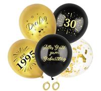 Affivia 25 palloncini per 30 compleanno, decorazione per 30 compleanni, donne, uomini, decorazioni per feste, 30 compleanni, donne, uomini, palloncini per 30 anni, decorazioni per 30 anni, palloncini